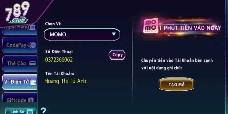 Chi tiết hướng dẫn các cách nạp tiền vào cổng game