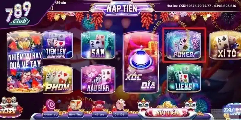 Sơ lược về game Poker 789CLUB xanh chín, an toàn